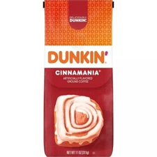 Dunkin Donuts CINNAMANIA Cinnamon Bun Ground Coffee 7 oz (1 Bag) 1224