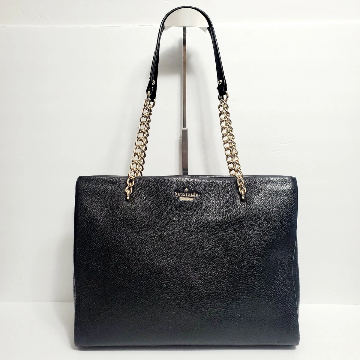 Kate spade black deals bag with gold chain