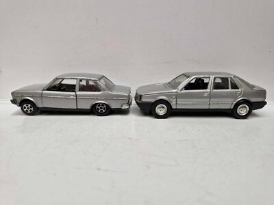 Lot of 2 Polistil Italy EL 76  Fiat 131 Mirafiori & E 2045 Fiat Croma 1:43 used