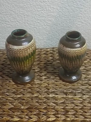 vases en terre cuite Vernissée ancienne Jolie Décor !! - Photo 1/4