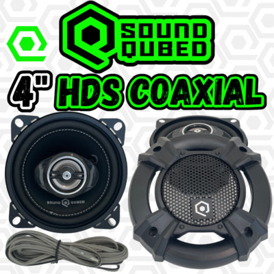 Soundqubed HDS 4''  2-way Car Audio Coaxial  Speakers 120W OEM Replacement
