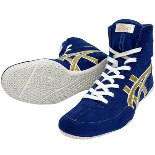 ASICS A527 Boxing Shoes Wrestling Shoes PRIME ATTAC Blue x Gold US