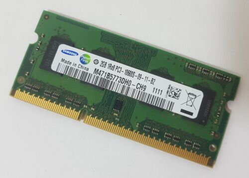 2 GB DDR3 PC3-10600S Samsung M471B5773DH0-CH9 1333 MHz memoria - Foto 1 di 1