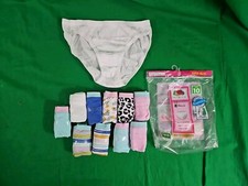 Fruit of the Loom Girl's Bikini Size 10 Panties 11 Pack Open Pack