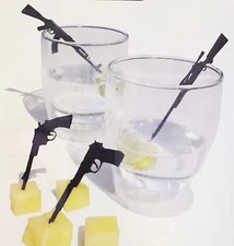 Machine Gun - Revolver - Automatic - 12 Piece Cocktail Sticks - Sniper Bites