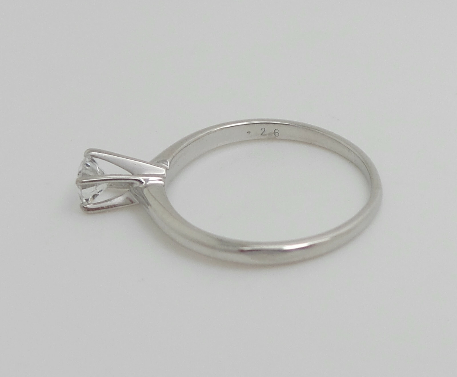 1/4CT Natural Round Diamond Solitaire Engagement Wedding Ring 14K White Gold