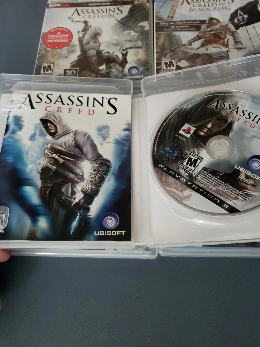 ASSASSINS CREED Bundle 1, 2, 3, Black Flag, Rogue, Revelations PlayStation 3 PS3