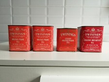 LOTTO 4 SCATOLE LATTA TWININGS TEA VINTAGE