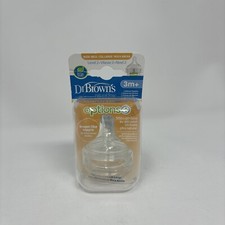 Dr. Brown's -Natural Flow-Standard Level 2-Wide Neck-2 Breast Like Nipple-3m
