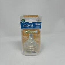 Dr. Brown's -Natural Flow-Standard Level 2-Wide Neck-2 Breast Like Nipple-3m+
