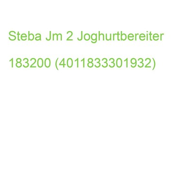 Steba Jm 2 Joghurtbereiter 183200 (4011833301932)
