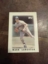 MARK LANGSTON 1988 TOPPS LEAGUE LEADERS MINIATURE #34 FREE SHIPPING