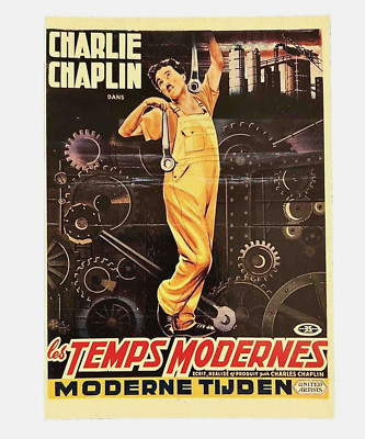 France / French Movie Poster: Chaplin in Les Temps Modernes / Modern Times