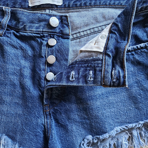 WE THE FREE Cutoff Distressed Button Fly Shorts OB562991 Women's Size 28 - Picture 3 of 7
