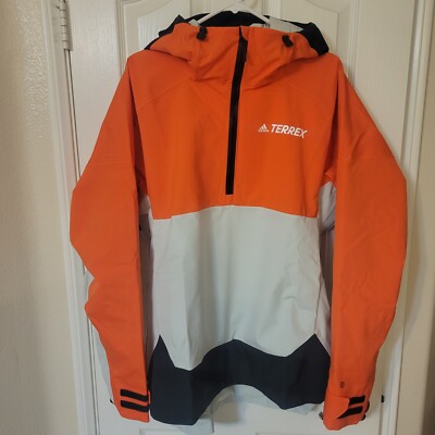 Adidas Terrex 2 Layer Anorak Rain RDY Alpine Skiing Winter Jacket   Size Medium