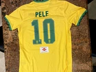Pele hand signed autographed soccer jersey with COA