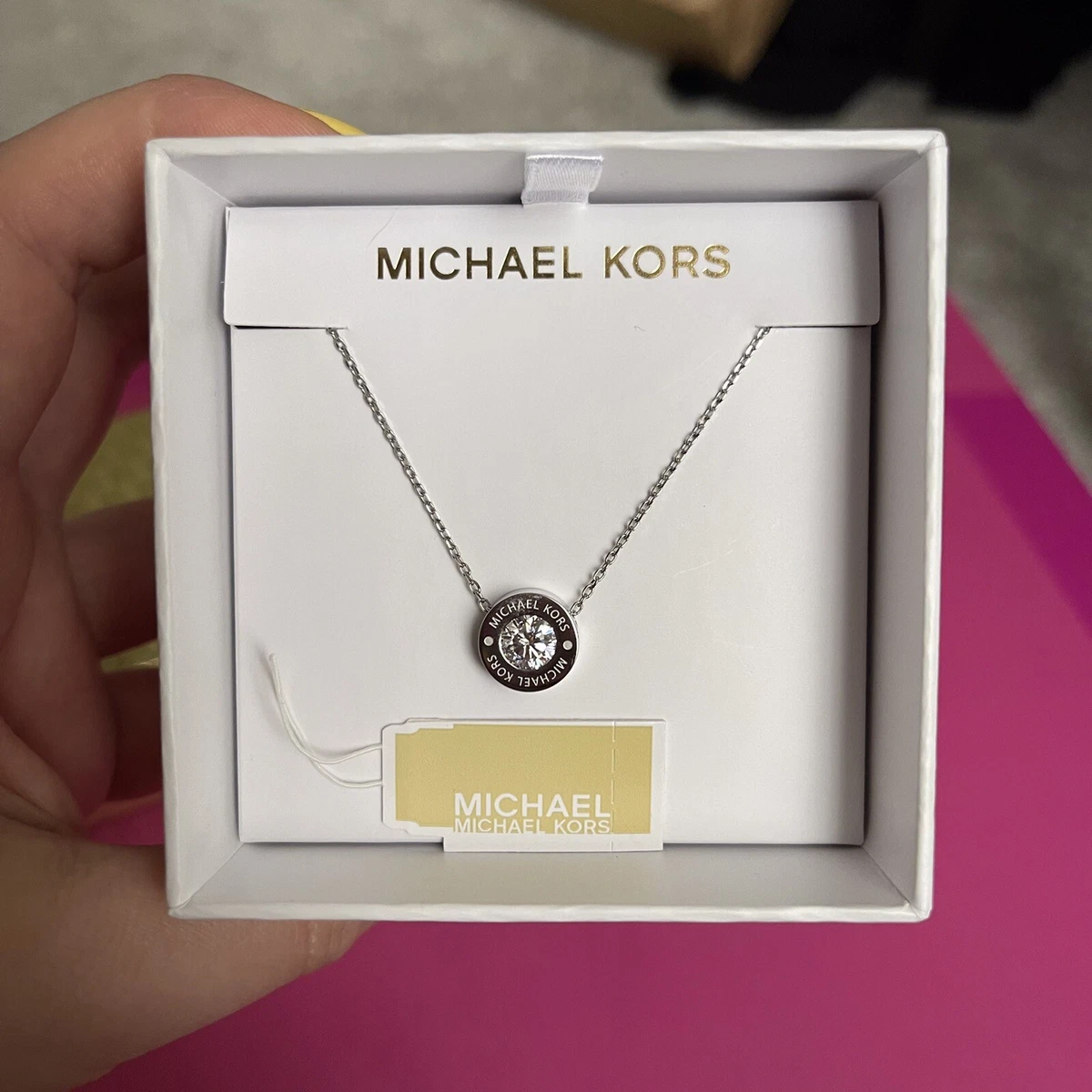 Michael kors 2025 diamond necklace
