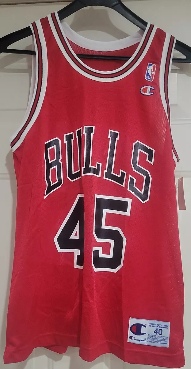 Champion NBA Chicago Bulls Michael Jordan #23 Jersey Size 40___