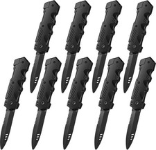 9 Pack Retractable Fake Knife Retractable Knife Halloween Props Fake Plastic...
