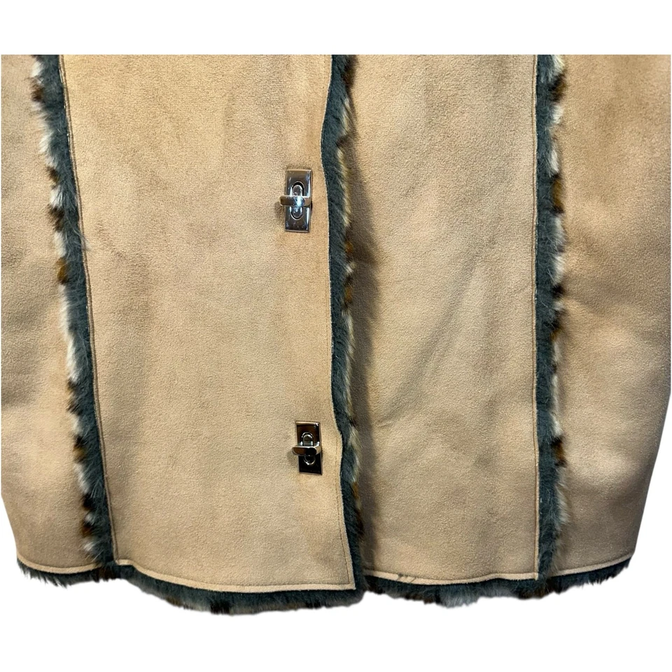 Chaleco de gamuza Lisa International para mujer XL estampado de leopardo piel sintética vaquera occidental Foto 4 de 4