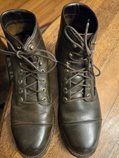 LL Bean Chippewa Boots Men 11D Katahdin Iron Works Brown Leather Vibram USA Made