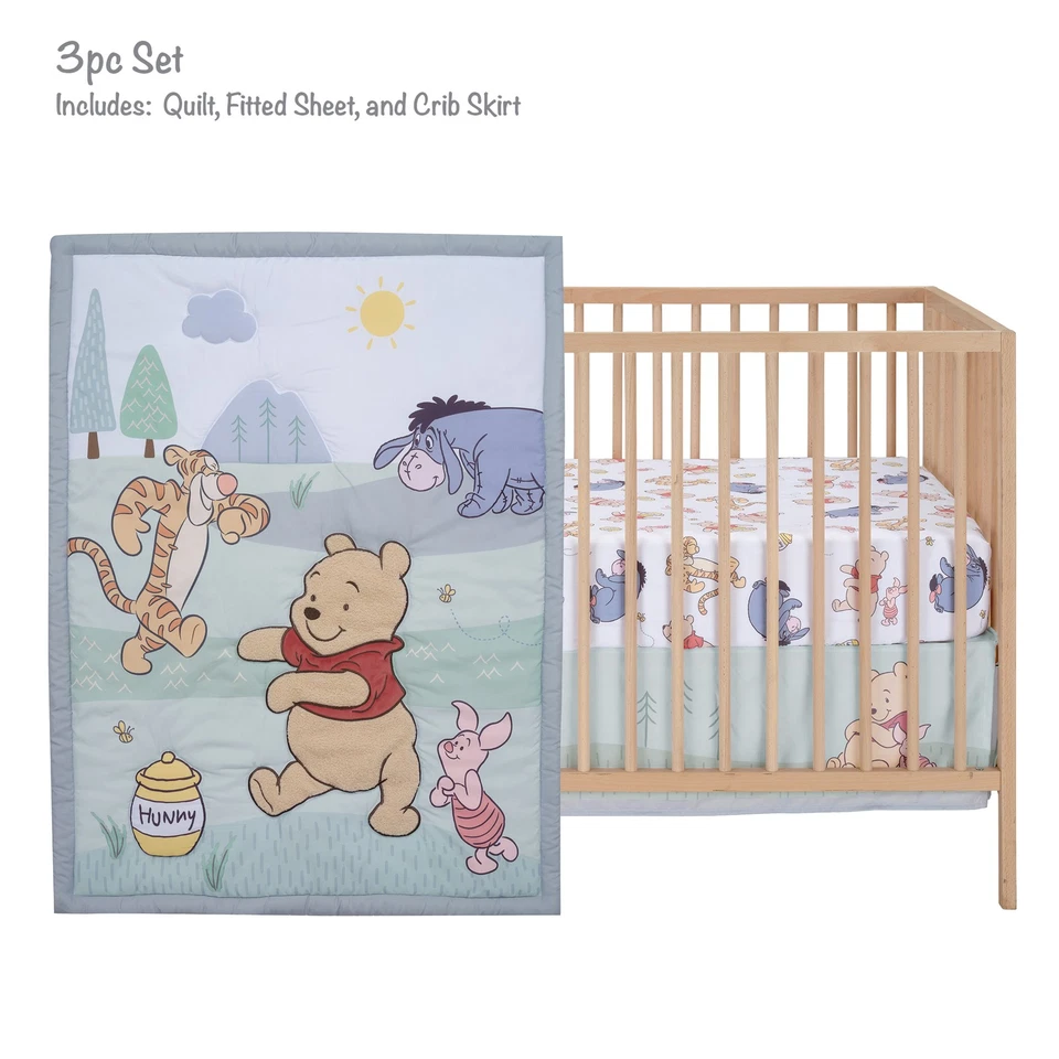 Bedtime Originals Disney Baby Winnie the Pooh & Friends 3-pc Crib Bedding Set - Image 2 of 4
