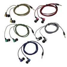 Wired Headphones 2 Basic Box 3.5mm In-Ear Stereo Earbuds Mobile Headphones New