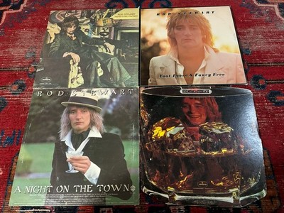 ROD STEWART LP LOT NEVER A DULL MOMENT SING IT AGAIN NIGHT TOWN FOOT LOOSE FACES