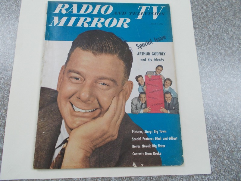 Vintage Radio & TV Mirror 1950 Arther Godfrey Supports Cat Rescue