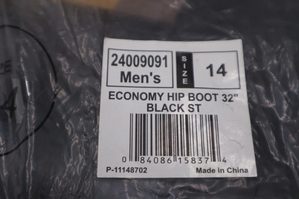 Lacrosse 24009091-14 Black Steel Toe Hip Boots Size 14 STOCK 2985CC - Image 2 of 4