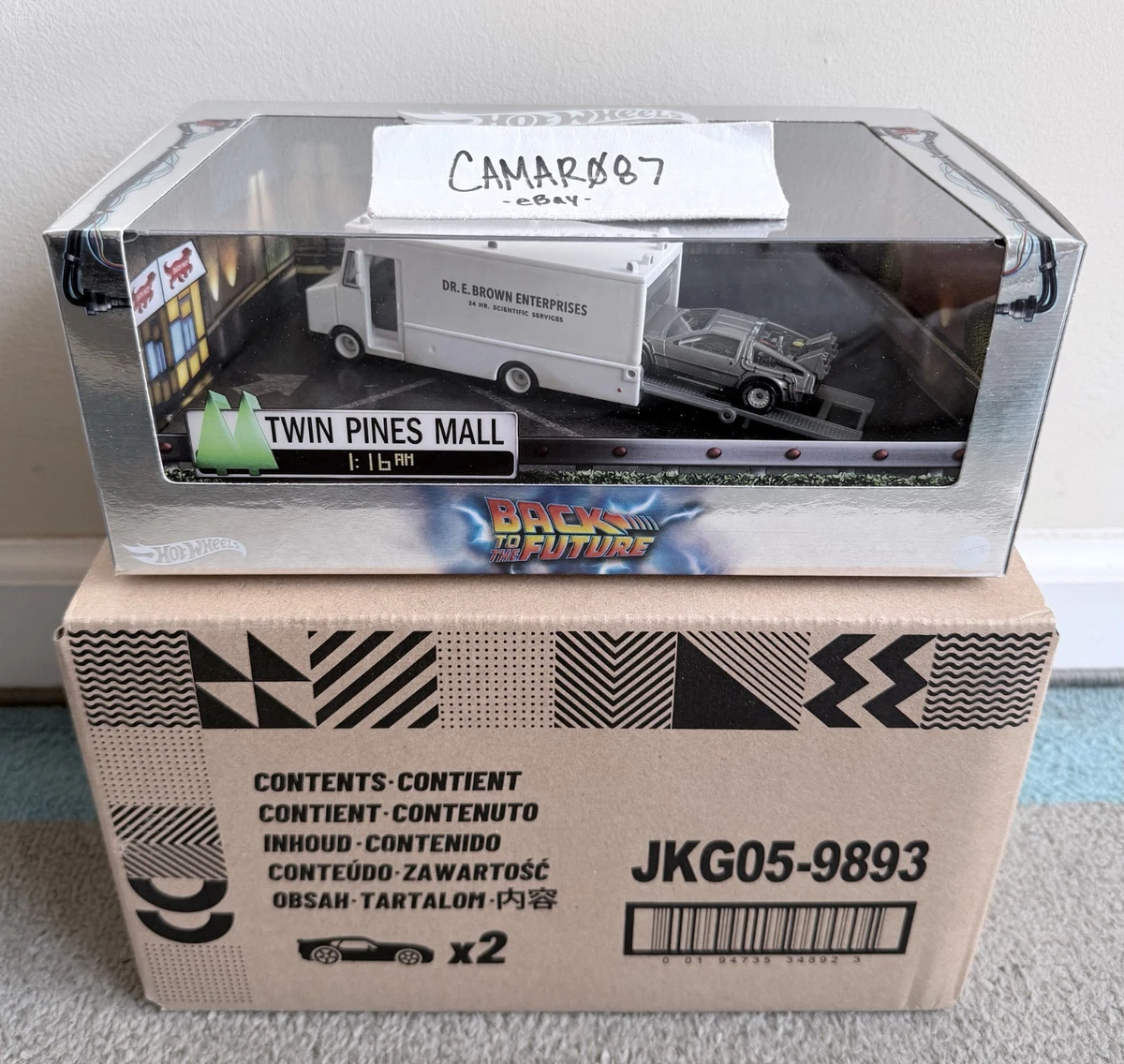 Hot Wheels Contemporary Manufacture Back to the Future Cars