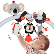 Baby Crib Hanging Rattles Toys Car Seat Toy Soft Mobiles Stroller Crib Cot