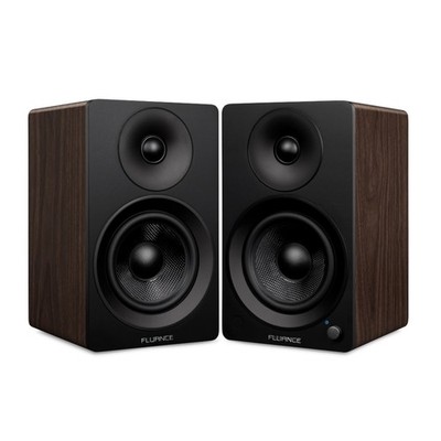 Fluance Powered 6.5'' Stereo Bookshelf Speakers for Turntable, TV PC & Bluetooth