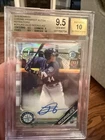 Julio Rodriguez Bowman Chrome 1st Refractor BGS 9.5 and 10 PROSPECTS AUTO /499