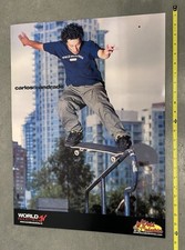 WORLD INDUSTRIES DEALER CARLOS DE ANDRADE SKATEBOARD SURF SUP GOLF PHOTO DISPLAY