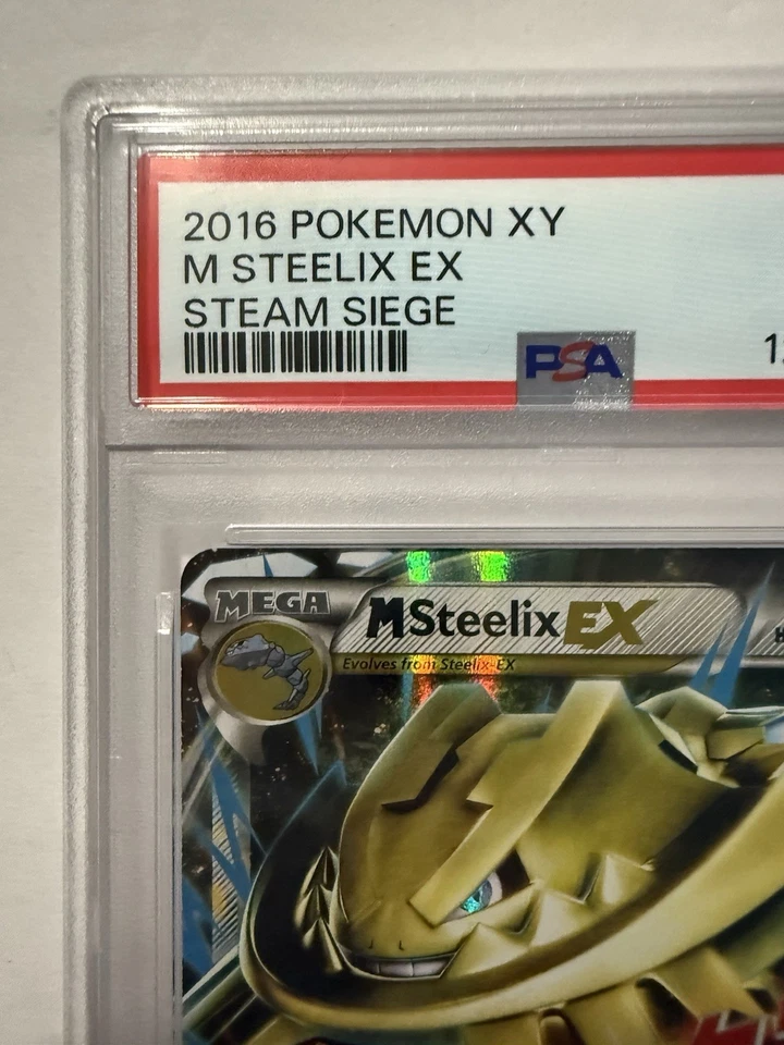 Pokemon TCG M Steelix EX 68/114 Ultra Rare Holo Steam Siege PSA 10 - Image 3 of 4