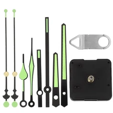 Digital Clock Movement DIY Kit with Night Light Luminous Plastic Hands Works