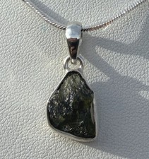 Moldavite Tektite Pendant, Czech Republic, Authentic Moldavite, 1.83g