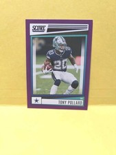 2022 Tony Pollard Score PURPLE PARALLEL #224. Dallas Cowboys RB from Memphis