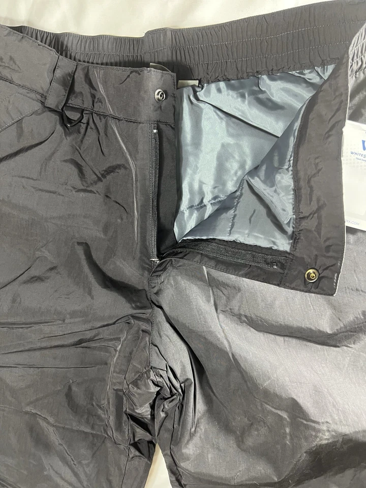 Calça de esqui de neve White Sierra masculina grande isolada preta 32” costura interna nova com etiquetas externa - Imagem 4 de 4