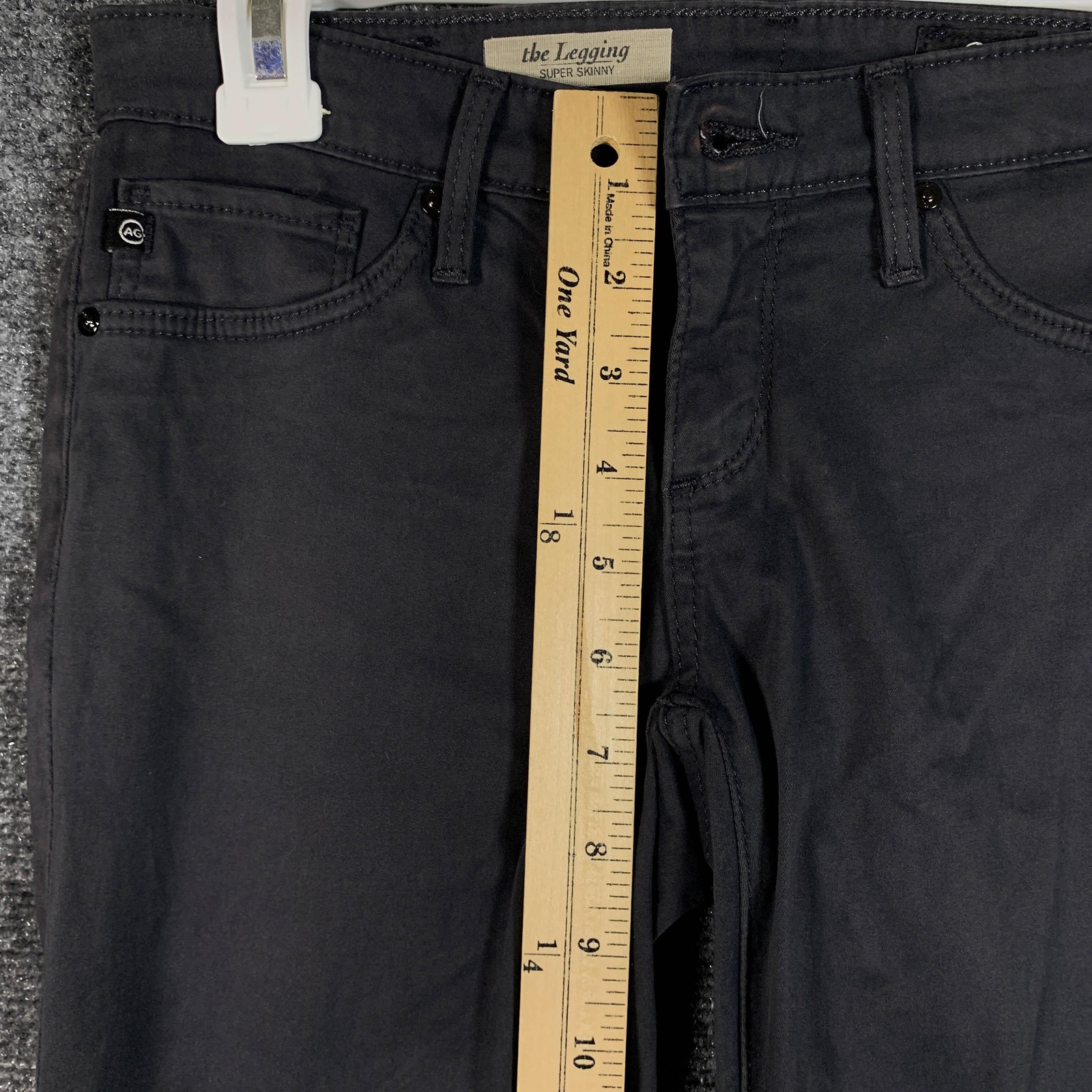 AG Adriano Goldschmied Jeans Womens 24R Black The Legging Super Skinny Denim thumbnail 8