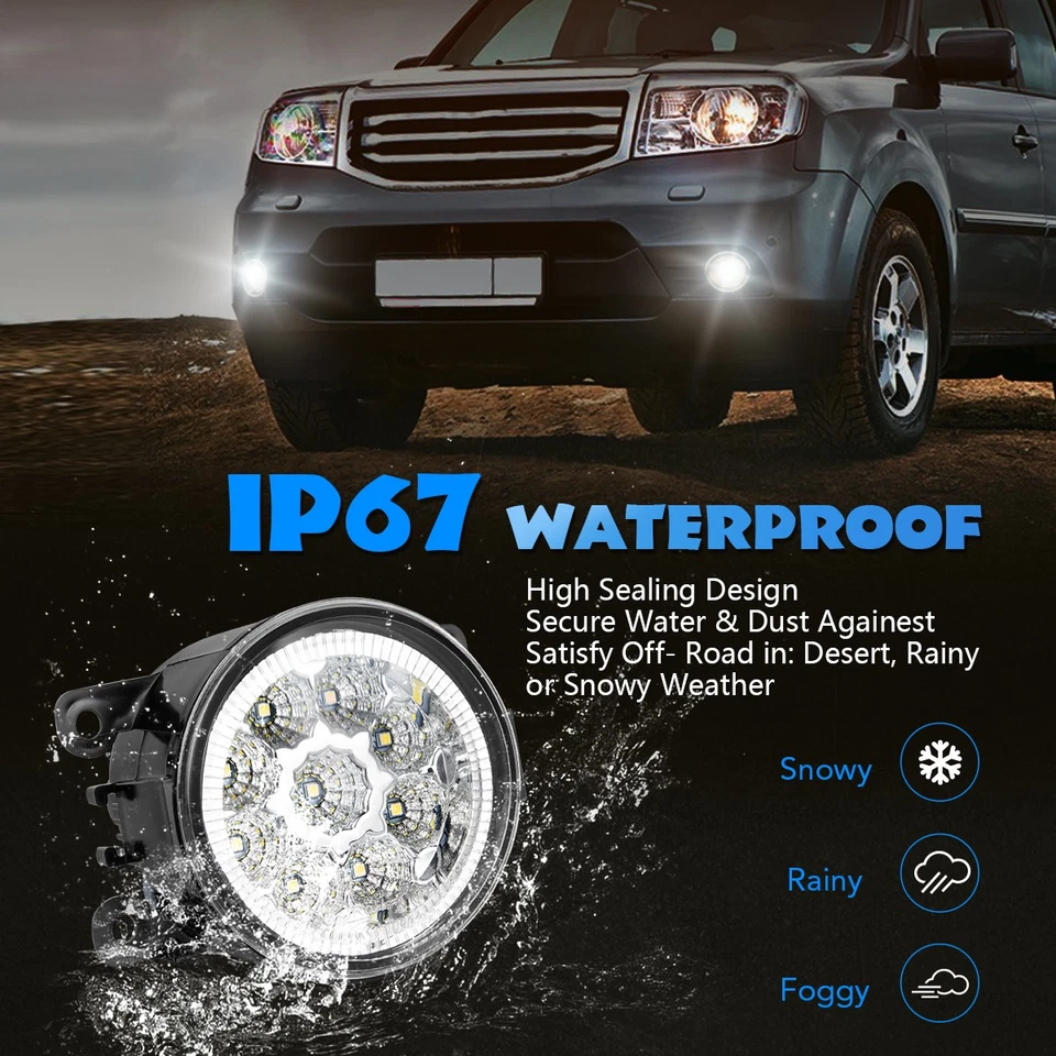 Pair Fog Light Spot Driving Lamp For Subaru Levorg Outback WRX Forester Impreza - image 2 of 4
