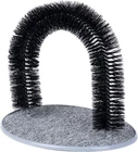 Petlicity Cat Kitten Massaging and Scratching Pet Arch Self Grooming, Grey