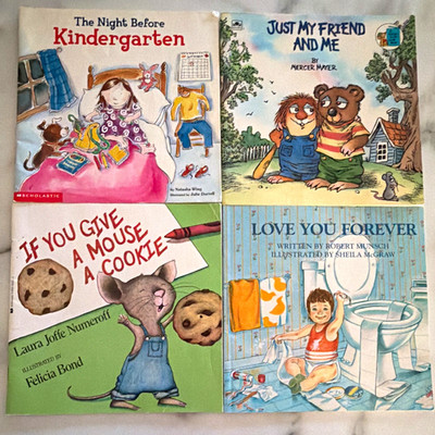 Scholastic Lot of 4 Kids Picture Books Paperback Illustrated Ages 4-8 Mouse