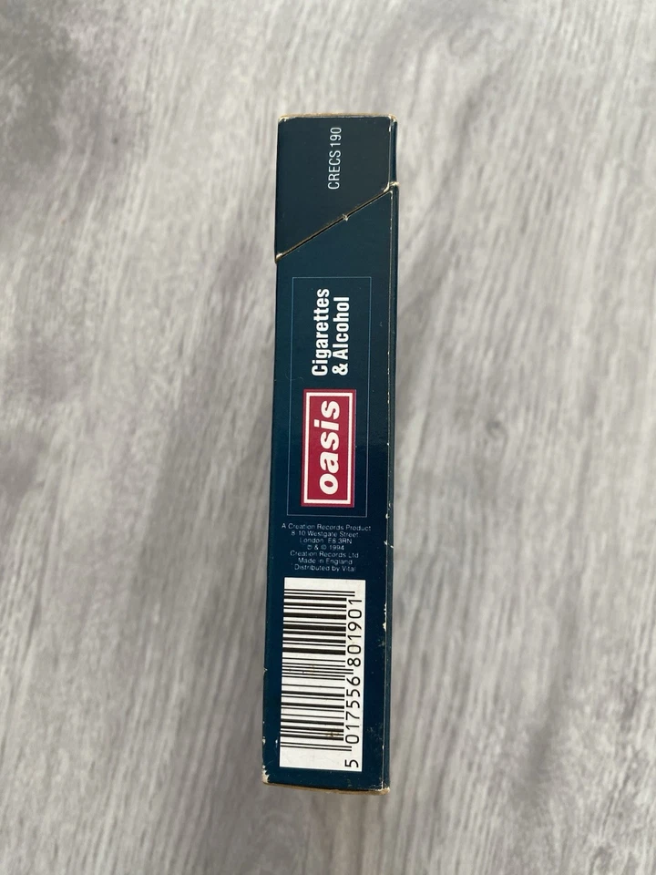 Oasis CIGARETTES & ALCOHOL Cassette  LTD EDITION CIGARETTE PACKET 1994 - Image 4 of 4