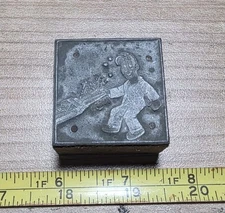 Vintage Letterpress Printing Block Man Gag Joke? Unsure