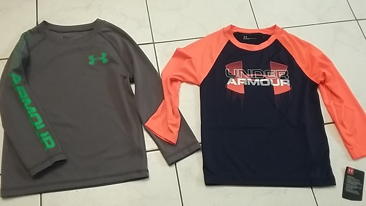 NWT Boys LOT UNDER ARMOUR top size 4 thermal plus jersey top UA gear