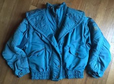 Vintage Rare Roffe Women’s Ski Jacket Down Puffer Blue Insulated Usa Size 8 Euc!