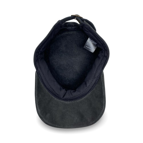 Herren Basecap Echt Leder Schildmütze Mützen Kappe Baseball Cap schwarz Nubuk - Bild 7 von 7