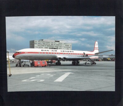 I2438 Transport Aircraft Dan Air London DH106 Comet postcard